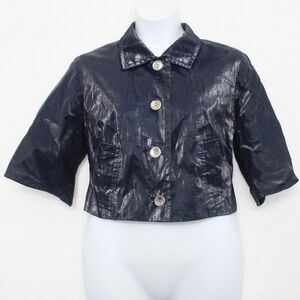 Glossy Black Blazer